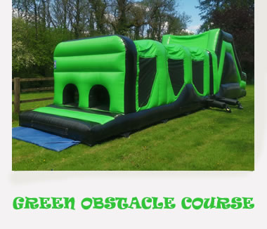 Green giant Inflatable Assault Course Hire