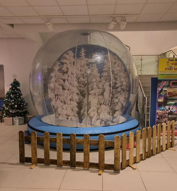 Inside Snow Globe Hire Wales