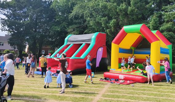 Inflatable hire for school sports day in Wales