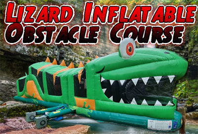 Lizard Inflatable Obstacle Course Hire