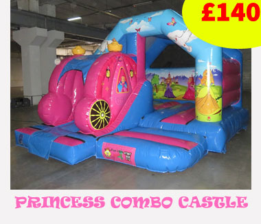 Princess Bouncy Combo Castle Hire