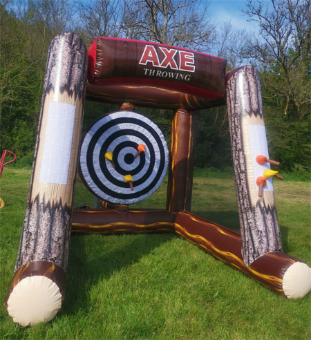 Inflatable axe throwing hire