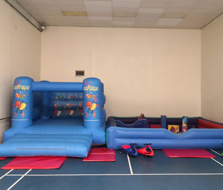 Blue Bouncy Castle Outdoor Hire