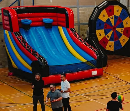 2 Hoop Inflatable Basketball Hire South Wales