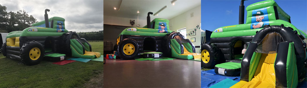 bouncy castle tractor hire ceredigion