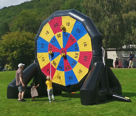 Kick ‘n’ Stick Football Darts hire Carmarthenshire