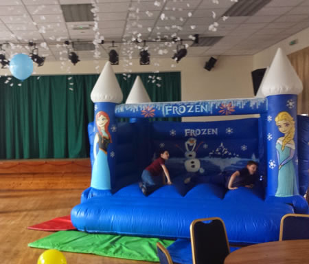 Frozen Themed Bouncy Castle Interior