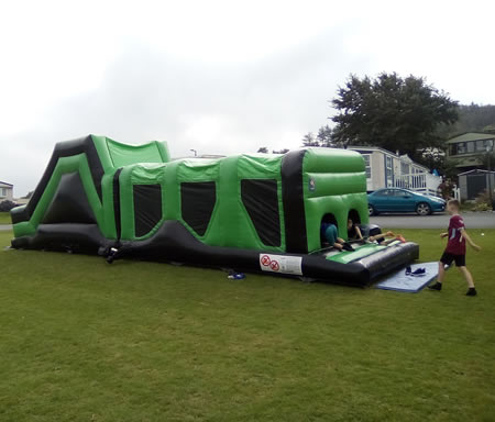 Green Inflatable Slide