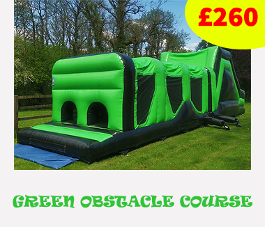 Green giant Inflatable Assault Course Hire