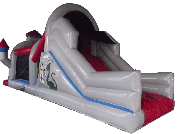 knight dragon obstaclecourse inflatable