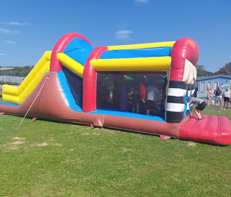 Pirate inflatable setup Wales