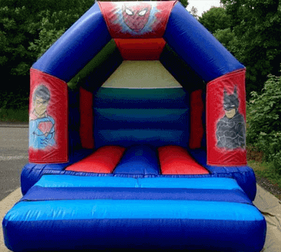 Super Action Hero bouncy castle hire