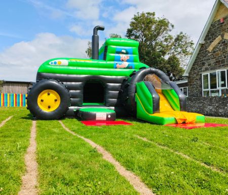 inflatable tractorbouncycastle wales