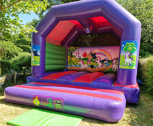 unicorn discobouncy castle hire wales