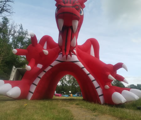 Giant Dragon Inflatable Display Wales