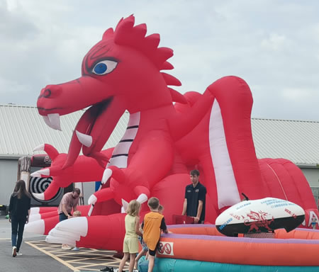 Inflatable Dragon Tunnel Hire Wales