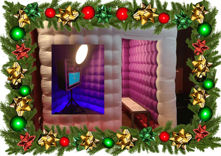 xmas photobooth hire Carmarthenshire West Wales